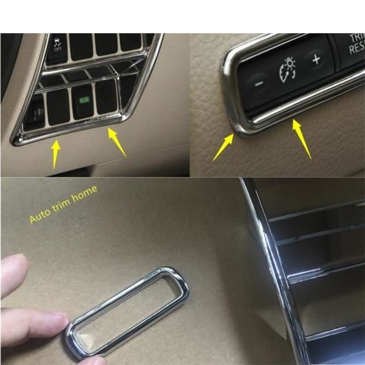 クローム ヘッドライト ヘッド ライト ランプ スイッチ + オドメーター ボタン カバー トリム 適用: 日産 ローグ/X-トレイル T32 2014-2020 AL-PP-0641 AL
