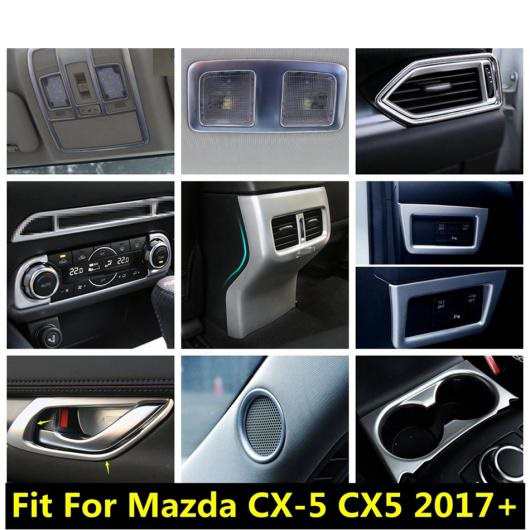 適用: マツダ CX-5 CX5 2017-2022 ピラー A スピーカー ハンドル ボウル ダッシュボード AC エア パネル カバー トリム  ABS マット アク｜au PAY マーケット