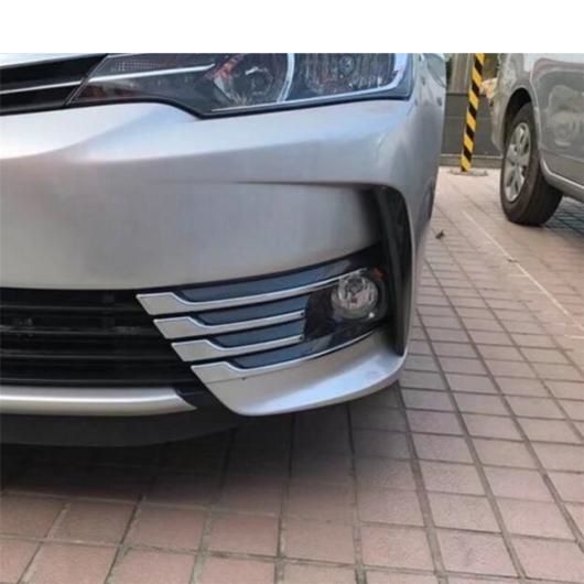 アクセサリー 適用: トヨタ カローラ 2017 2018 ABS クローム フロント フォグライト ランプ アイリッド アイブロー グリル グリル カバー キット トリム エクステリア AL-PP-0663 ALの通販は