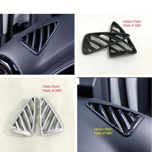 アクセサリー 適用: マツダ CX-3 CX3 2016-2021 マット/カーボンファイバー スタイル エア コンディション AC 吹き出し口 モールディング カバー キット AL-PP-0707 AL