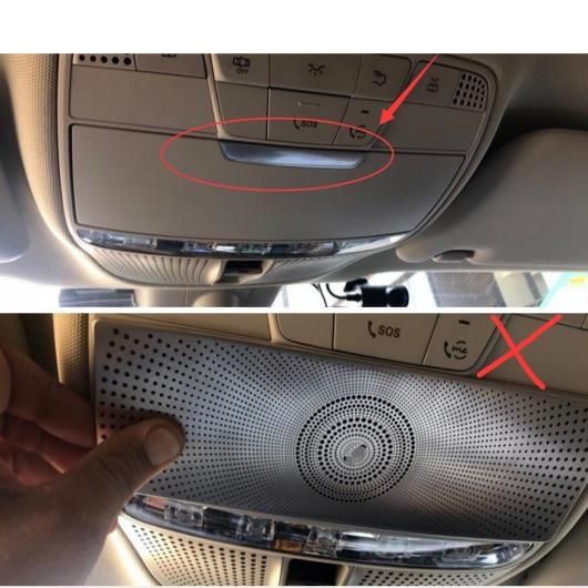 フロント アップ ルーフ リード ランプ ライト カバー トリム 適用: メルセデス・ベンツ E-クラス E クラス W213 2016-2021 インテリア キット AL-PP-0730 ALの通販は