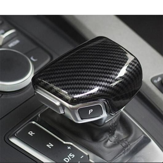 アクセサリー 適用: アウディ/AUDI Q5 2018-2022 ギア ヘッド シフト ノブ ハンドル フレーム モールディング カバー キット トリム/ABS カーボン調 AL-PP-0760 AL_2