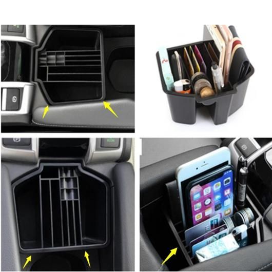 アクセサリー 適用: ホンダ シビック 2016-2020 ブラック セントラル コンテナ ストレージ 多機能 ボックス モールディング カバー キット 1ピース AL-PP-0824 ALの通販は 6,031円