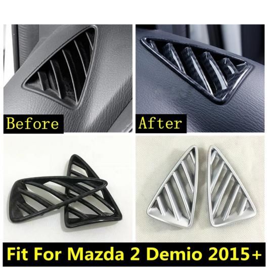 AL 適用: MAZDA2 デミオ 2015-2021 ダッシュボード エア AC 吹き出し口 通気口 フレーム インテリア カバー キット トリム ABS AL-PP-0844