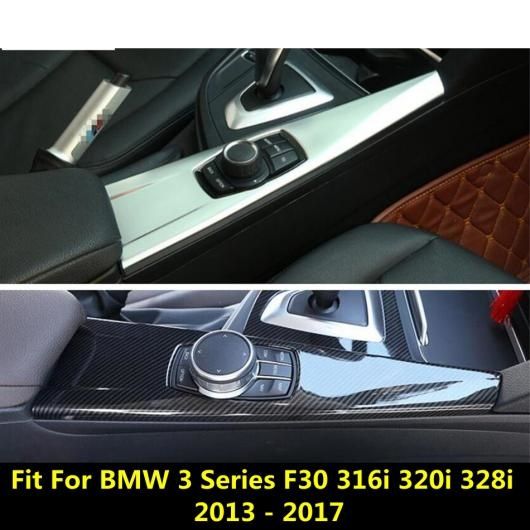 アクセサリー 適用: BMW 3シリーズ F30 316i 320i 328i 2013-2017 ABS カーボンファイバー マルチメディア ボタン センター コントロール パネル カバー トリム AL-PP-0913 AL