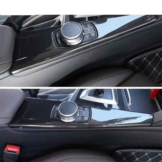 アクセサリー 適用: BMW 3シリーズ F30 316i 320i 328i 2013-2017 ABS カーボンファイバー マルチメディア ボタン センター コントロール パネル カバー トリム AL-PP-0913 AL_2