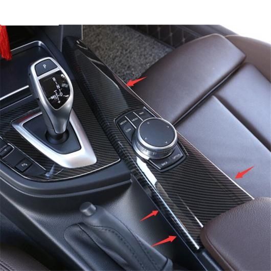 アクセサリー 適用: BMW 3シリーズ F30 316i 320i 328i 2013-2017 ABS カーボンファイバー マルチメディア ボタン センター コントロール パネル カバー トリム AL-PP-0913 AL_3