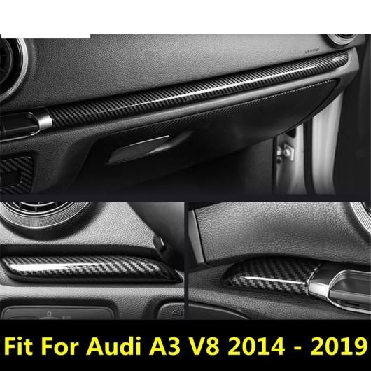 ABS カーボンファイバー センター コンソール ダッシュボード インストルメント パネル ストリップ 装飾 カバー トリム 適用: アウディ/AUDI A3 V8 2014-2019 アクセサリー AL-PP-0936 AL