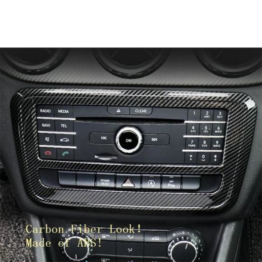 AC エアコン コントロール パネル カバー トリム 適用: メルセデス・ベンツ A/B クラス W176 W246/GLA X156/CLA C117 2014-2019 カーボン調 AL-PP-0943 AL
