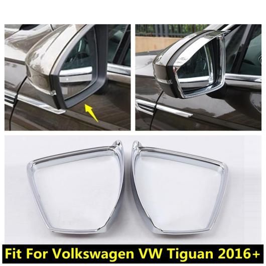 アクセサリー 適用: フォルクスワーゲン/VOLKSWAGEN VW ティグアン 2016-2020 ABS バックミラー ミラー レイン シェード ブレード アイブロー モールディング カバー トリム AL-PP-1000 AL