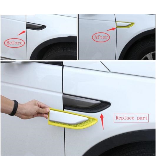 アクセサリー 適用: ランド ローバー/ROVER ディスカバリー スポーツ 2015-2019 オート ボディ フェンダー リーフ 装飾 パネル モールディング カバー キット トリム AL-PP-1021 ALの通販は