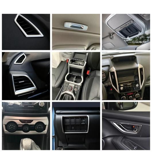 AL マット インテリア 適用: スバル フォレスター 2019 2020 2021 2022 ルーフ リード ライト ランプ/カップホルダー パネル カバー キット トリム AL-PP-1151