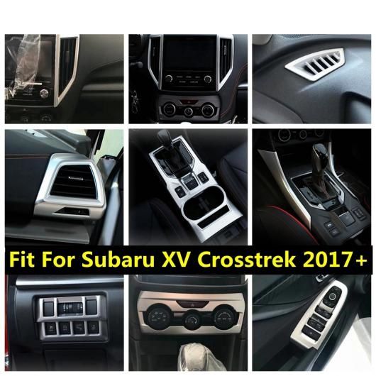 AL マット アクセサリー 適用: スバル XV クロストレック 2017-2021 ABS ヘッド ランプ ボタン/ミドル エア AC 吹き出し口 カバー キット トリム AL-PP-1153の通販は