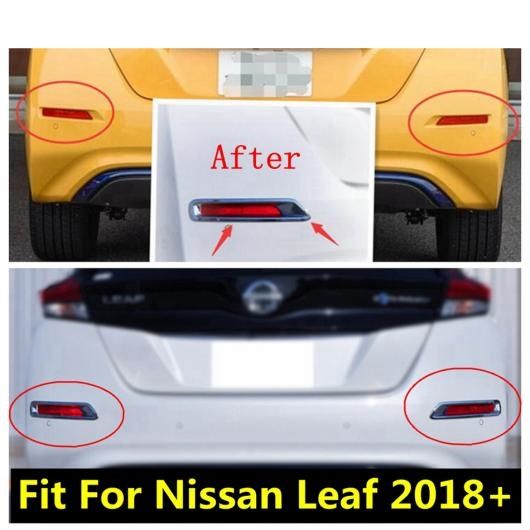 アクセサリー 適用: 日産 リーフ 2018-2022 ABS クローム リア フォグライト ランプ テール フォグライト フレーム カバー トリム エクステリア キット AL-PP-1167 AL