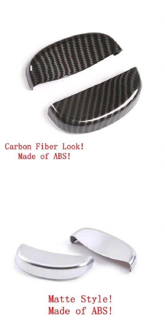 カーボンファイバー/マット ABS インテリア キット 適用: ポルシェ/PORSCHE パナメーラ 971 2014-2020 セーフティー シート ベルト バックル 装飾 キャップ カバー トリム カーボン調・マット AL-PP-1231 AL