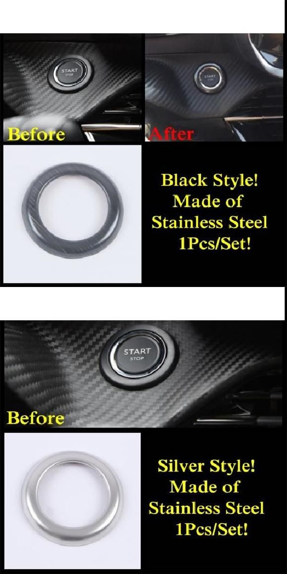 AL シフト ギア パネル スタート ストップ エンジン ボタン エア AC 吹き出し口 カバー トリム ステンレス スチール アクセサリー タイプC・タイプD AL-PP-1299の通販は 10,100円