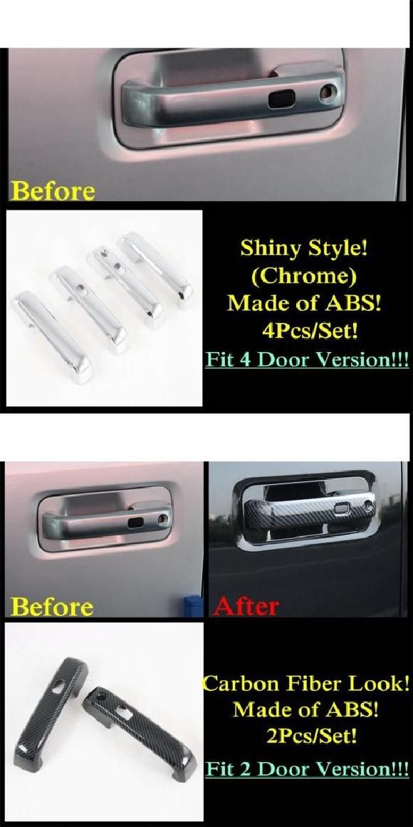 サイド グリップ/プル ドアノブ ハンドル ボウル カバー トリム 2/4ドア エクステリア 適用: フォード/FORD F-150/ラプター 2015-2020 B 4ドア・C 2ドア AL-PP-1309 ALの通販は