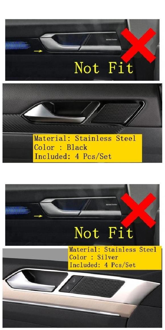 インナー ドア プル ドアノブ ハンドル ボウル 装飾 フレーム カバー トリム ブラック/シルバー 適用: フォルクスワーゲン/VOLKSWAGEN アルテオン 2018 2019 2020 ブラック・シルバー AL-PP-1323 AL 10,873円