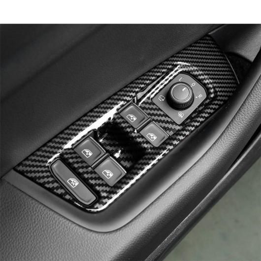 カップホルダー パネル/ウインドウ リフト ボタン カバー トリム カーボン調 インテリア 適用: フォルクスワーゲン/VOLKSWAGEN アルテオン 2018-2021 タイプB AL-PP-1331 AL