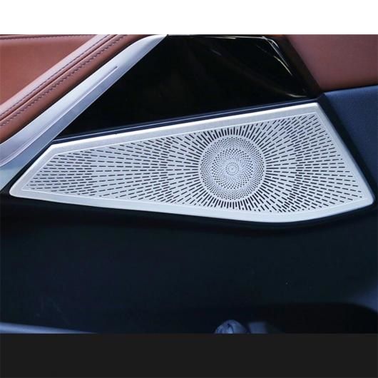 リア/サイド ドア ハンドル ステレオ スピーカー サウンド ラウドスピーカー カバー トリム 金属 インテリア 適用: BMW X5 G05 X7 2019 2020 2021 タイプB AL-PP-1357 AL_2