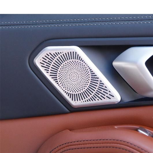 リア/サイド ドア ハンドル ステレオ スピーカー サウンド ラウドスピーカー カバー トリム 金属 インテリア 適用: BMW X5 G05 X7 2019 2020 2021 タイプB AL-PP-1357 AL_4