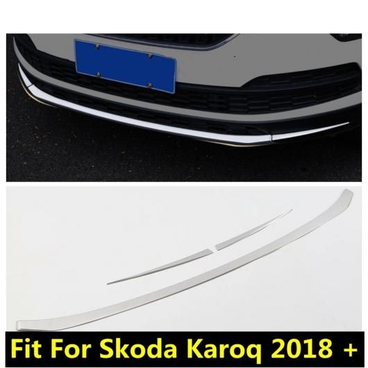 ボトム フロント バンパー スキッド モールディング カバー トリム ガーニッシュ ステンレス スチール エクステリア キット 適用: シュコダ カロック 2018-2020 AL-PP-1373 ALの通販は