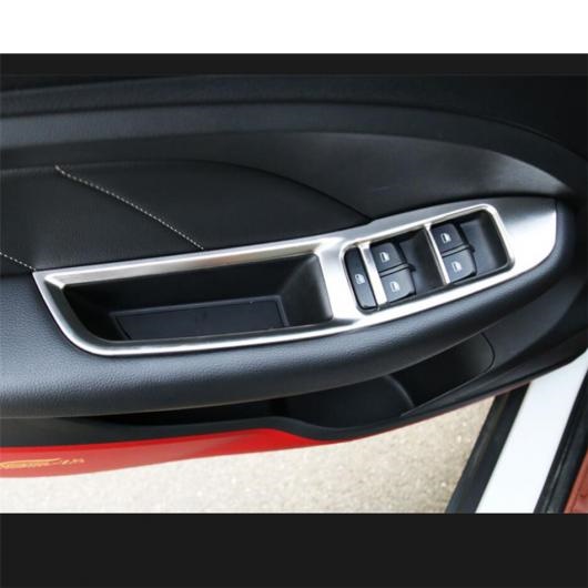 シルバー ステンレス スチール ドア スピーカー/バックミラー ミラー アジャスター/ウインドウ リフト ボタン カバー トリム 適用: MG ZS EV 2018-2022 タイプB AL-PP-1378 AL_2