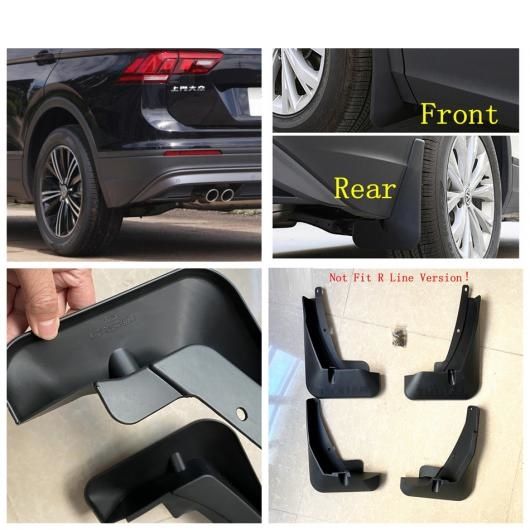 アクセサリー 適用: フォルクスワーゲン/VOLKSWAGEN VW ティグアン 2016-2022 フロント/リア マッドガード マッド ガード スプラッシュ フラップ 保護 カバー キット トリム AL-PP-1402 AL