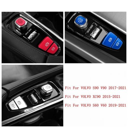 AL エンジン スタート ストップ プッシュ スイッチ ボタン リプレース 装飾 カバー トリム 金属 アクセサリー 適用: ボルボ/VOLVO レッド〜シルバー AL-PP-1467_3