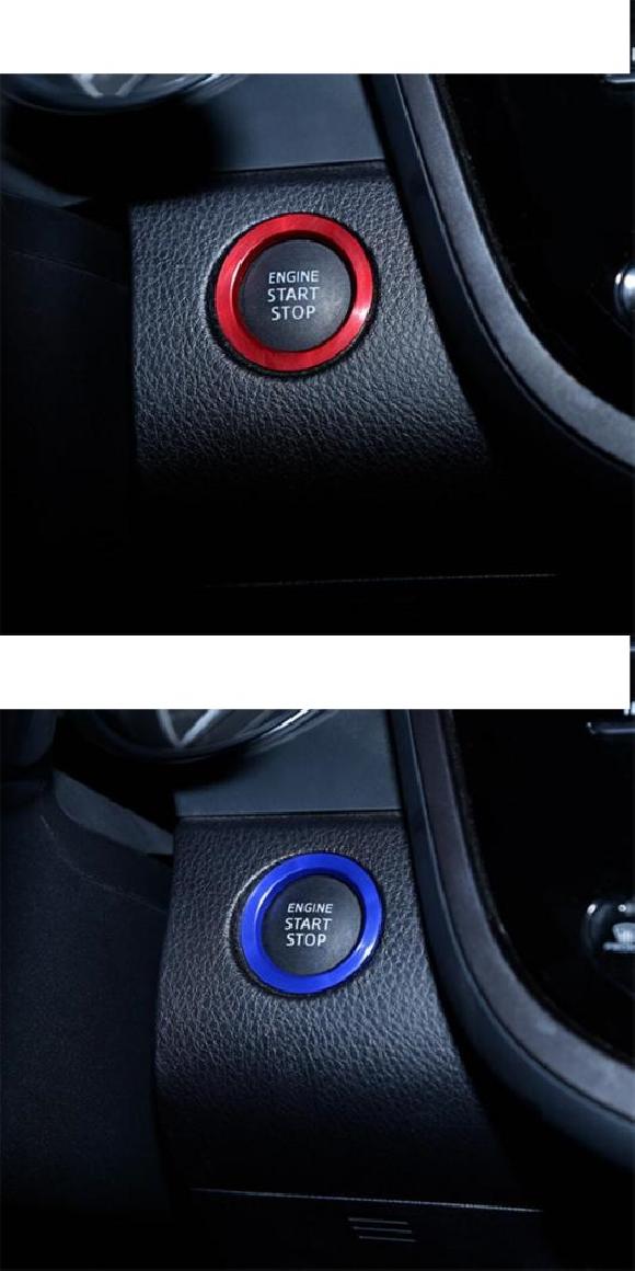 AL アクセサリー 適用: トヨタ カムリ XV70 2018-2022 エンジン スタート ストップ ボタン リング キーレス システム レッド・ブルー AL-PP-1554の通販は 5,245円