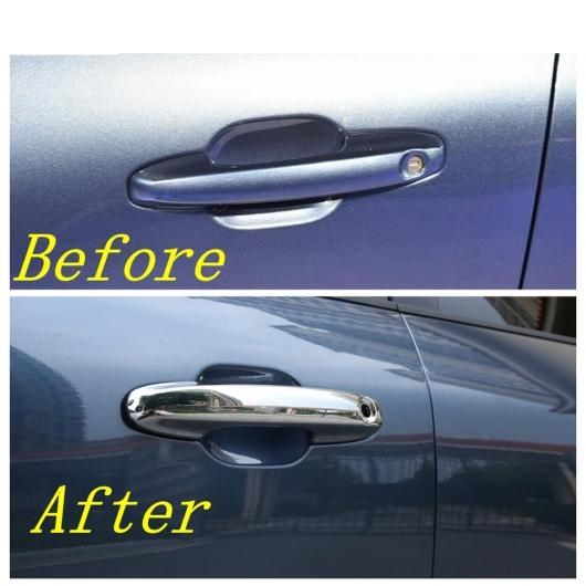 エクステリア キット 適用: フォード/FORD エスケープ/クーガ 2020 2021 2022 サイド ドア ハンドル カバー キャッチ トリム モールディング ステッカー カーボンファイバー クローム ABS カーボン調 AL-PP-1561 ALの通販は