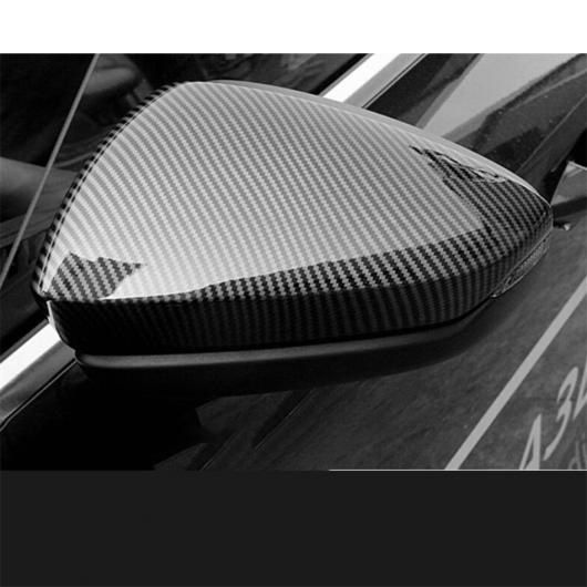 ABS クローム/カーボンファイバー エクステリア 適用: アウディ/AUDI A3 8Y セダン スポーツバック 2021 2022 リア ビュー ミラー レイン アイブロー/キャップ カバー トリム タイプB AL-PP-1604 ALの通販は