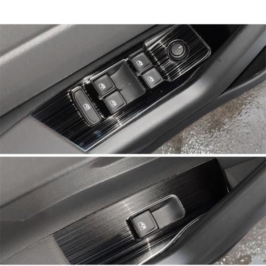 適用: VW フォルクスワーゲン/VOLKSWAGEN ポロ 2019-2022 ヘッド ライト ボタン カップホルダー ウインドウ リフト カバー トリム アクセサリー ステンレス スチール インテリア タイプD AL-PP-1745 AL_4