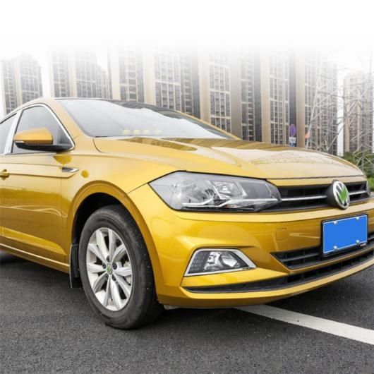 フロント バンパー フォグライト ランプ フレーム カバー トリム ステンレス スチール エクステリア キット 適用: VW フォルクスワーゲン/VOLKSWAGEN ポロ 2019 2020 2021 AL-PP-1752 AL_3