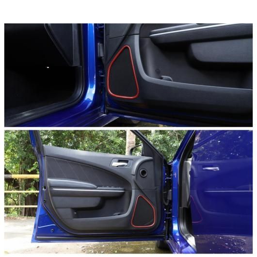 ドア スピーカー ヘッド ライト ランプ ボタン パネル アームレスト ボックス フレーム カバー トリム アクセサリー インテリア 適用: ダッジ チャージャー 2015-2021 タイプE〜タイプH AL-PP-1928 ALの通販は