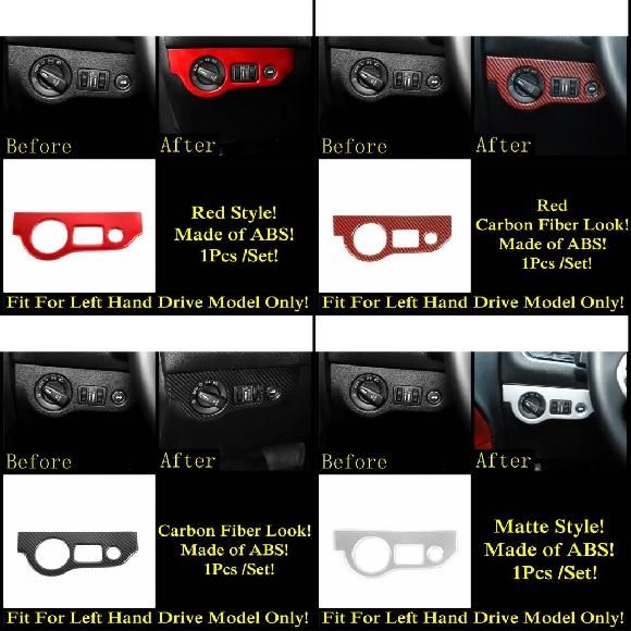 ドア スピーカー ヘッド ライト ランプ ボタン パネル アームレスト ボックス フレーム カバー トリム アクセサリー インテリア 適用: ダッジ チャージャー 2015-2021 タイプE〜タイプH AL-PP-1928 ALの通販は