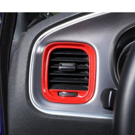 適用: ダッジ チャージャー 2015-2021 サイド ドア/ダッシュボード エア AC 吹き出し口 カバー トリム カーボンファイバー/レッド アクセサリー インテリア タイプA〜タイプD AL-PP-1929 AL_4