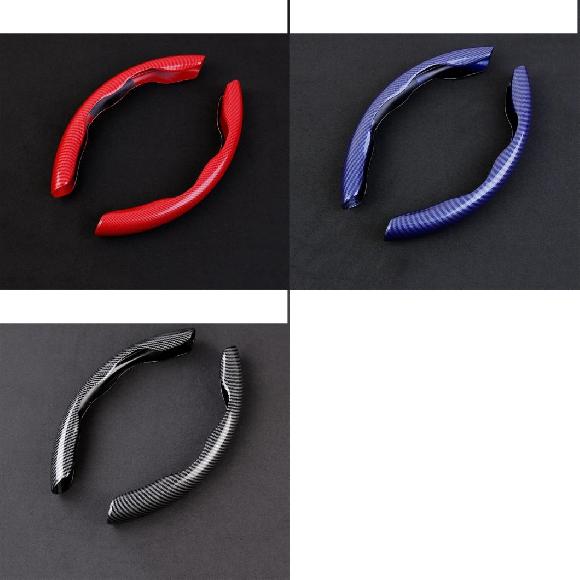 ステアリング ホイール ハンドル キット カバー トリム カーボンファイバー アクセサリー 適用: BMW 3 5シリーズ F20 F30 G20 G30 X1 X2 X3 X4 X5 F15 G01 G05 レッド〜カーボン調 AL-PP-1949 AL