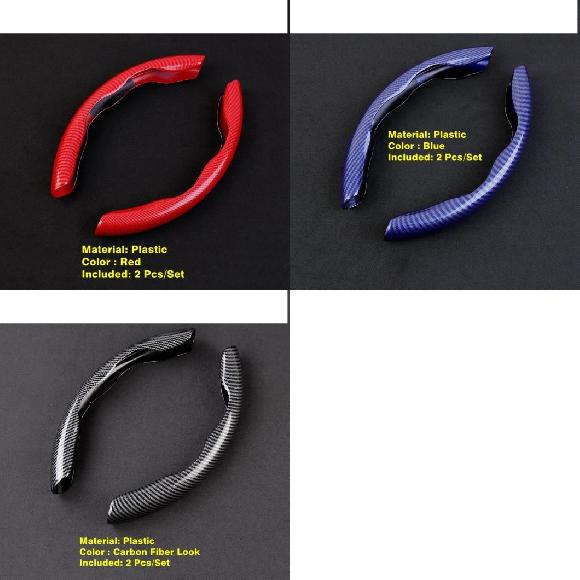 カーボン調/レッド/ブルー ステアリング ホイール ハンドル インテリア カバー トリム 適用: ホンダ フィット ジャズ CRV HR-V アコード シビック 2015-2022 タイプA〜タイプC AL-PP-1955 AL 13,118円