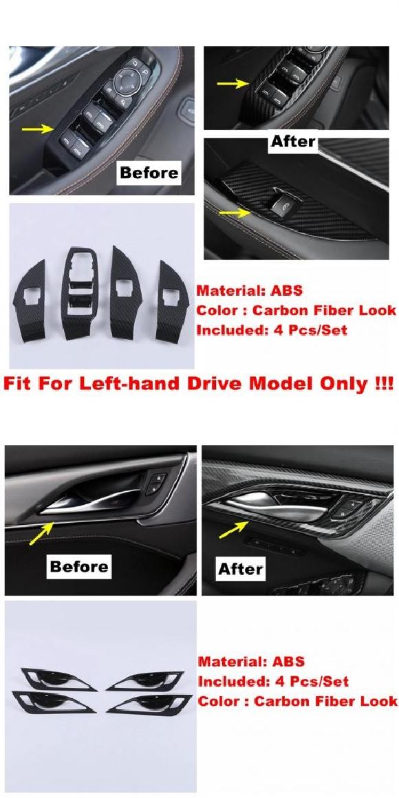 カーボンファイバー ダッシュボード ギア ボックス エア AC ガラス リフト ボタン コントロール パネル カバー トリム 適用: キャデラック/CADILLAC CT5 CT5-V 2020-2022 タイプA・タイプE AL-PP-1960 ALの通販は 11,388円
