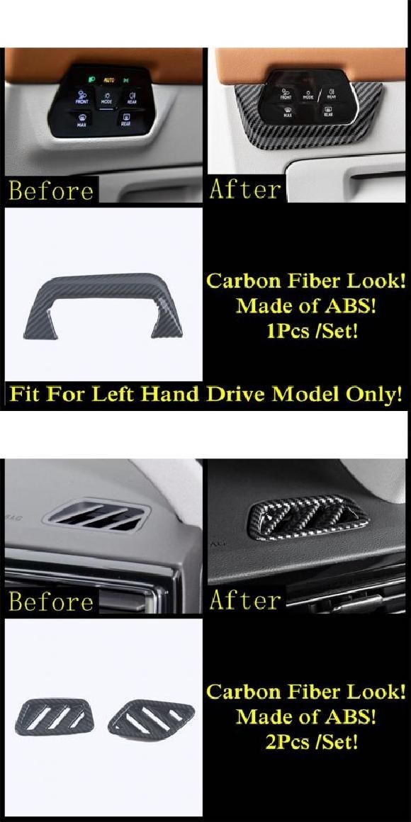 AL カーボンファイバー アクセサリー 適用: VW フォルクスワーゲン/VOLKSWAGEN アトラス/テラモント 2021 2022 ダッシュボード AC タイプC・タイプI AL-PP-2000