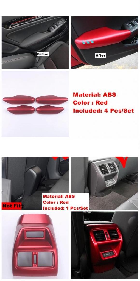 ダッシュボード エア AC ギア ライト コントロール ドア ボウル リフト ボタン パネル カバー トリム 適用: ホンダ シビック 11TH 2022 アクセサリー インテリア レッド タイプE・タイプF AL-PP-2055 AL