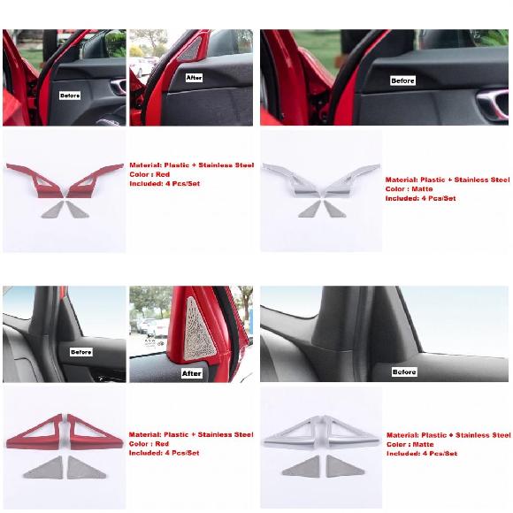 ピラー A C リア ドア ダッシュボード ステレオ スピーカー オーディオ サウンド ラウドスピーカー カバー トリム 適用: ホンダ シビック 11TH 2022 アクセサリー インテリア タイプA〜タイプF AL-PP-2056 ALの通販は 9,405円