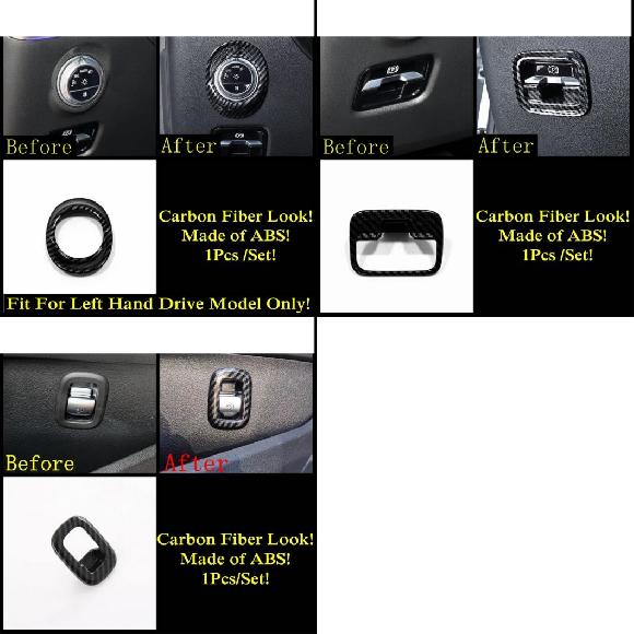 ハンド ブレーキ エア AC ウインドウ リフト ヘッド ライト スピーカー カバー トリム カーボンファイバー アクセサリー 適用: メルセデス・ベンツ C クラス W206 セダン 2022 タイプF〜タイプK AL-PP-2063 ALの通販は