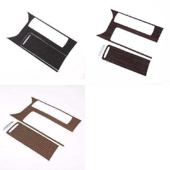 カーボンファイバー調 ABS プラスチック センター コンソール パネル カバー トリム パーツ 適用: ランド ローバー/ROVER レンジ カーボンファイバー〜サンド 木目調 AL-PP-2317 AL