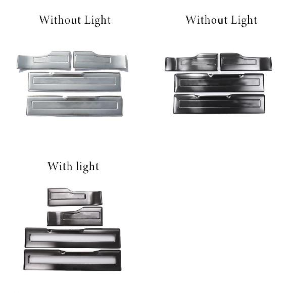 4ピース ステンレス スチール ドア シル スカッフ プレート トリム ガード シルズ 適用: ランド ローバー/ROVER レンジ ローバー/ROVER イヴォーク A ライトなし〜ライト AL-PP-2525 ALの通販は