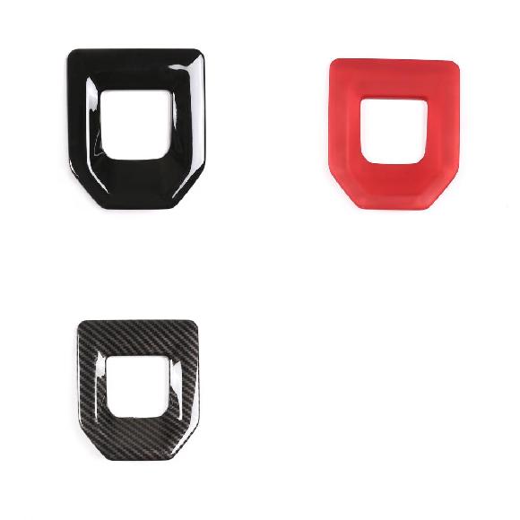 センター コンソール ギア シフト パネル カバー トリム ABS カーボンファイバー 適用: ランド ローバー/ROVER レンジ ローバー/ROVER イヴォーク L551 2020 インテリア ブラック〜カーボン調 AL-PP-2548 AL