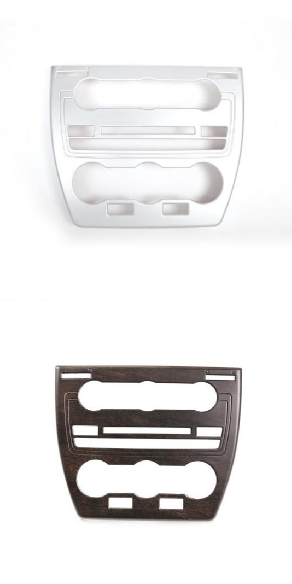 適用: ランド ローバー/ROVER フリーランダー 2 2013-2015 アクセサリー インテリア クローム エアコン CD コンソール パネル カバー トリム シルバー・木目調 AL-PP-2596 AL