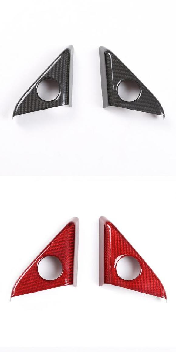 リアル カーボンファイバー ドア ステレオ スピーカー ツイーター カバー ステッカー トリム 適用: 日産 GTR R35 2008-2016 インテリア アクセサリー タイプA・タイプB AL-PP-2717 ALの通販は