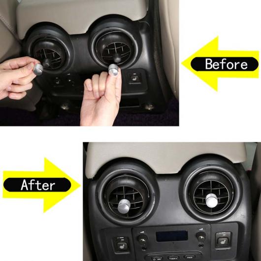 適用: ハマー/HUMMER H2 2003-2007 アルミニウム 合金 ダッシュボード エア-コンディション 通気口 アジャスター ロッド 装飾 カバー トリム アクセサリー レッド・シルバー AL-PP-2819 AL_2
